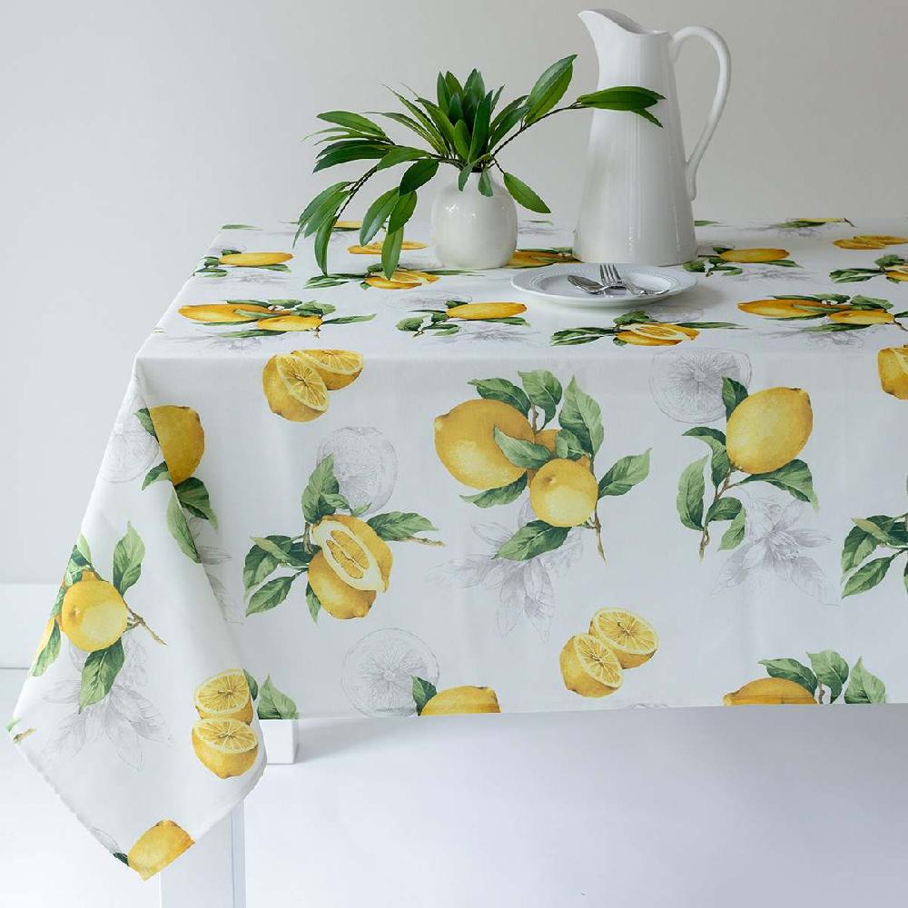 At Home Limoncello Printed Spill-Proof Tablecloth 60x84