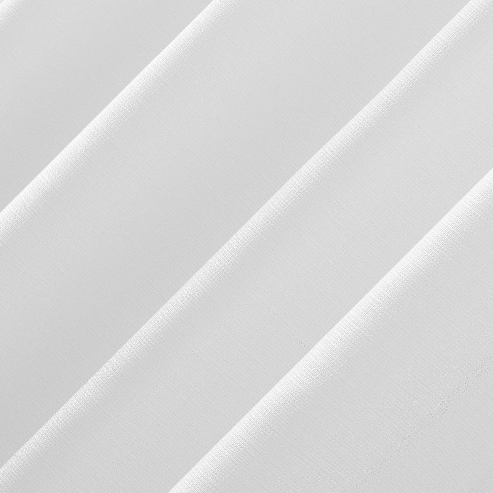 At Home Maddie White Tab Top Light Filtering Curtain Panel 84"