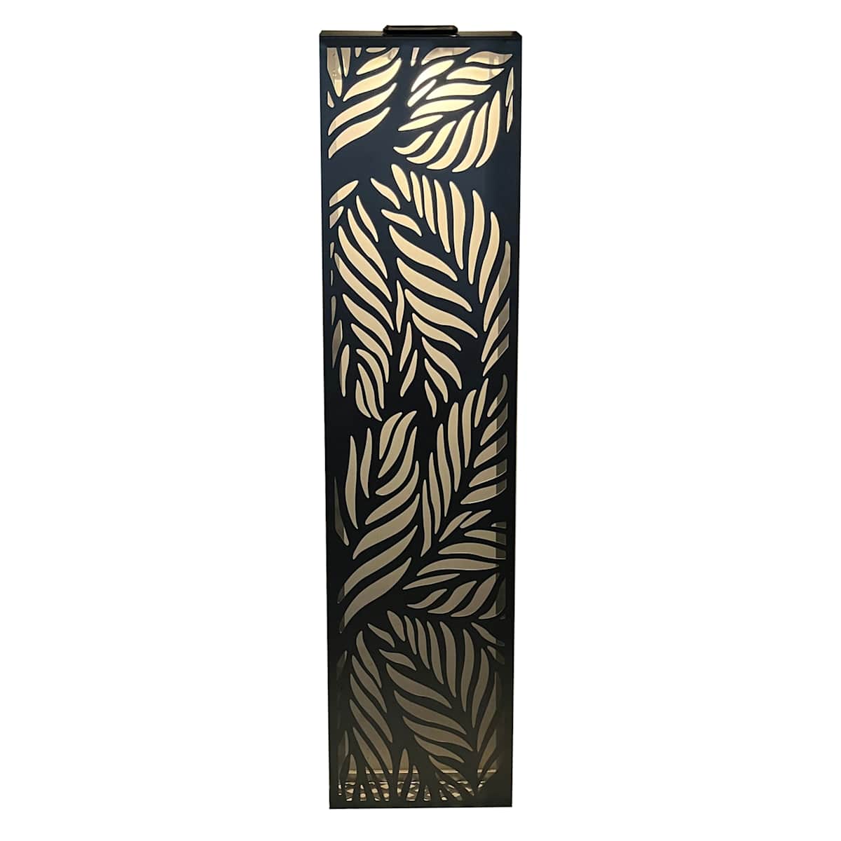 At Home Metal Palm Leaves Solar Outdoor Wall Decor 33"