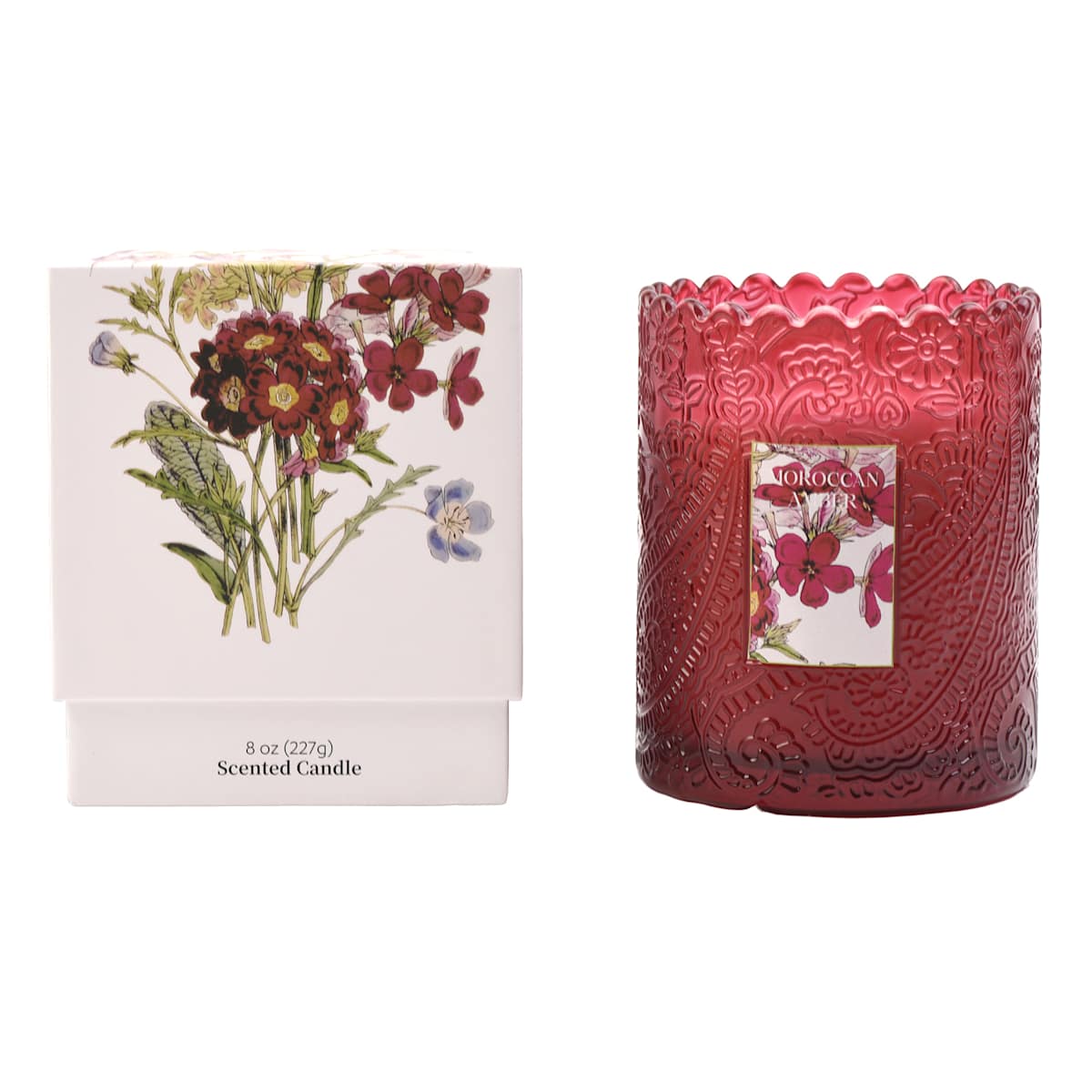 At Home Moroccan Amber Scented Boxed Jar Candle 6oz