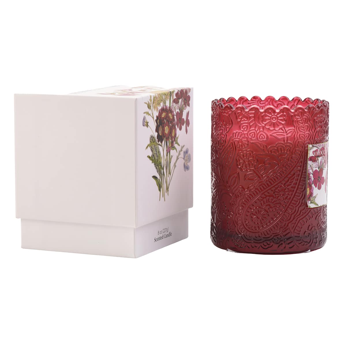 At Home Moroccan Amber Scented Boxed Jar Candle 6oz