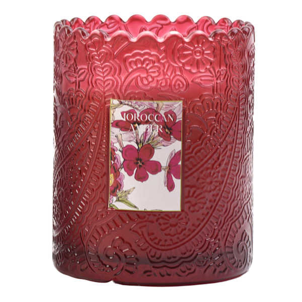 at home Moroccan Amber Scented Boxed Jar Candle 6oz