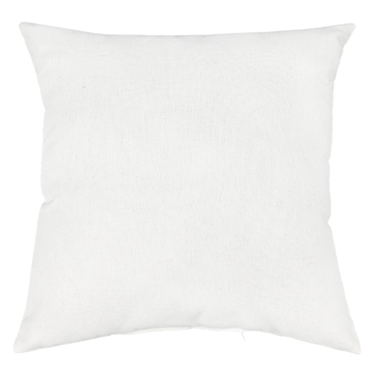 At Home Natural Canvas Square Outdoor Throw Pillow 16"