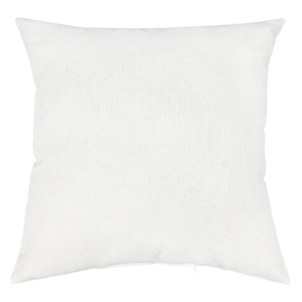 at home Natural Canvas Square Outdoor Throw Pillow 16"