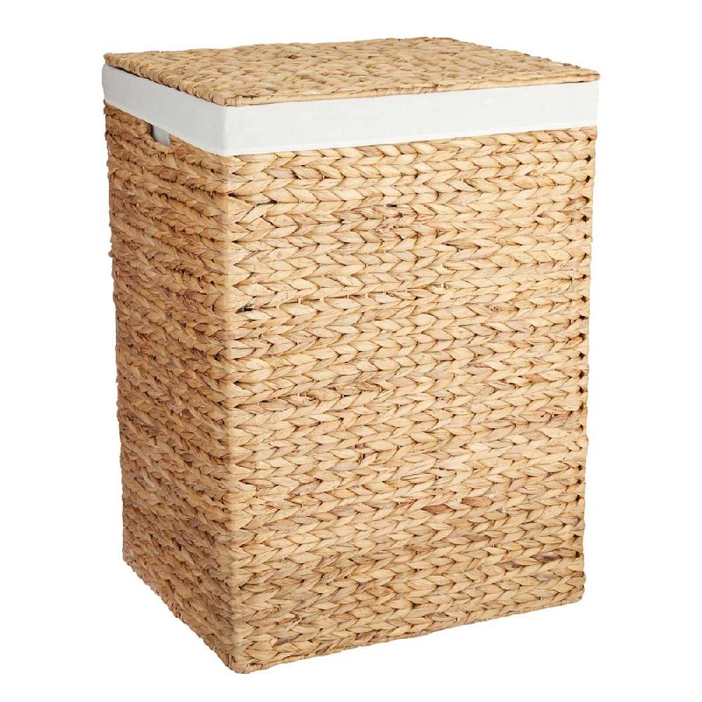 At Home Natural Water Hyacinth Laundry Hamper Large