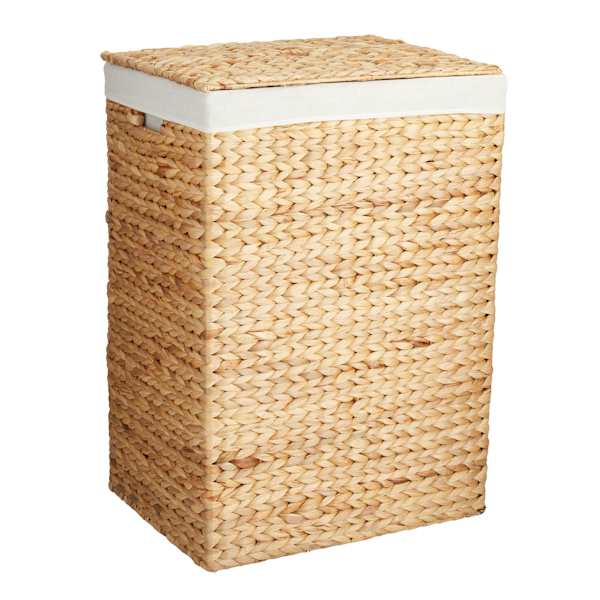 at home Natural Water Hyacinth Laundry Hamper Medium
