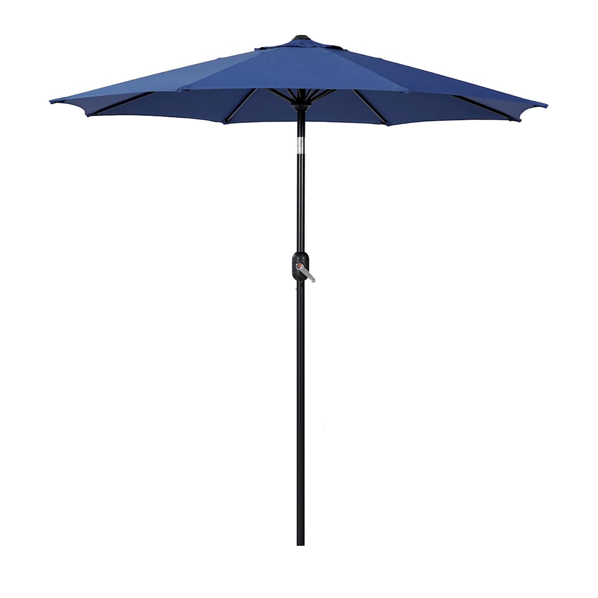 At Home Navy Blue Crank & Tilt Round Patio Umbrella 7.5'