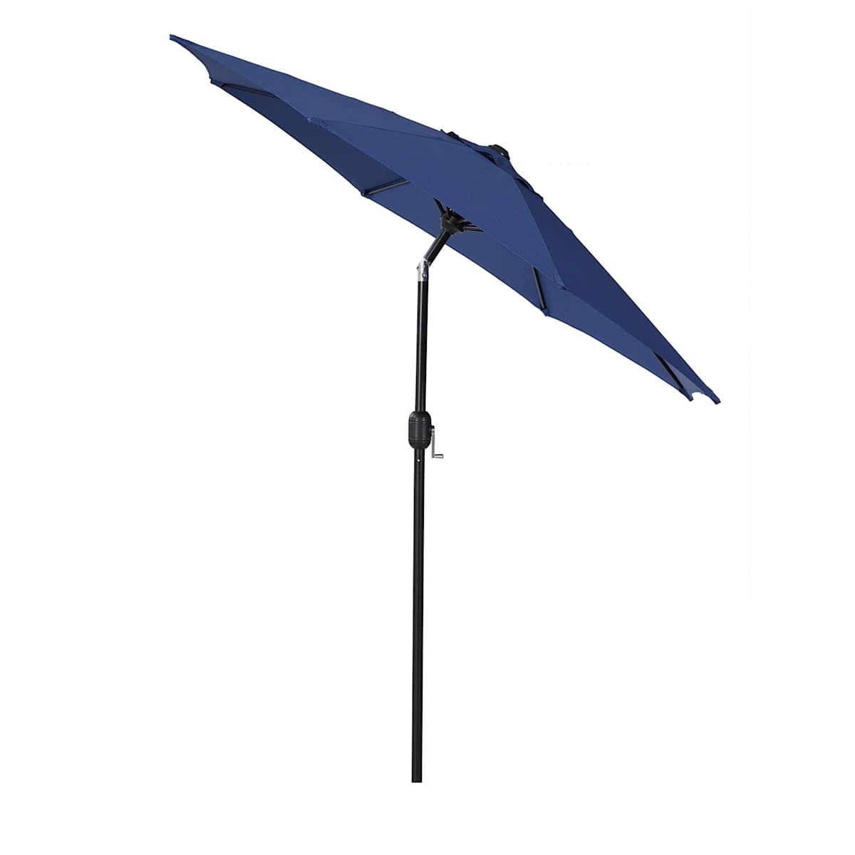 At Home Navy Blue Crank & Tilt Round Patio Umbrella 7.5'