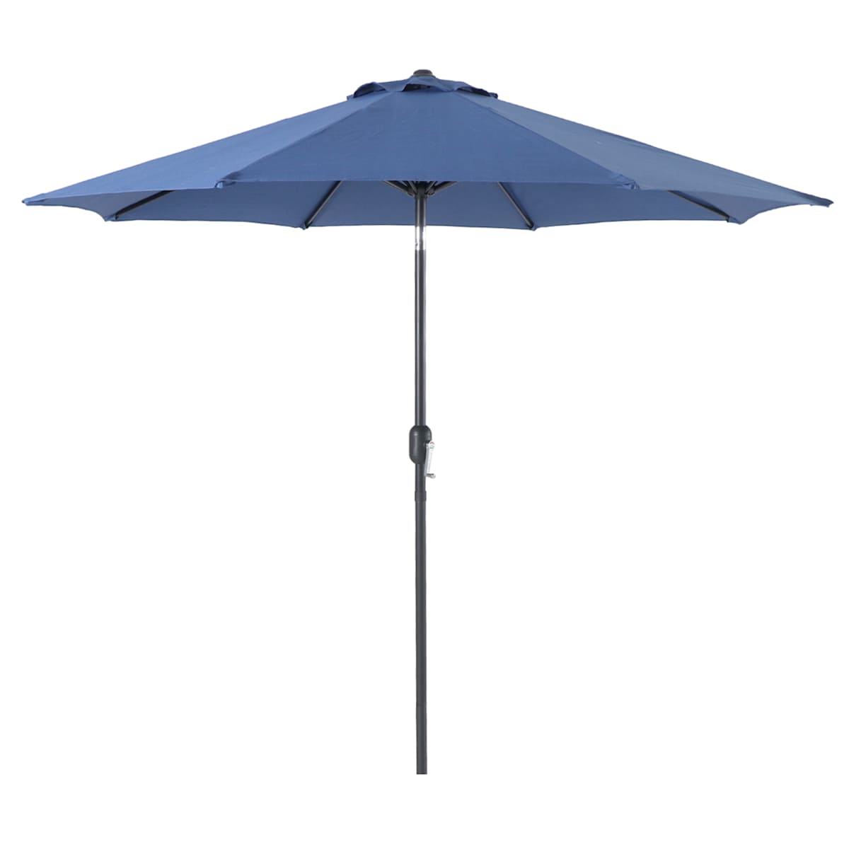At Home Navy Blue Crank & Tilt Round Patio Umbrella 9'