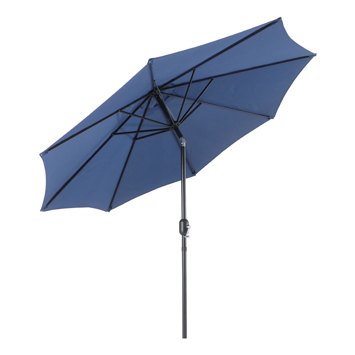 At Home Navy Blue Crank & Tilt Round Patio Umbrella 9'