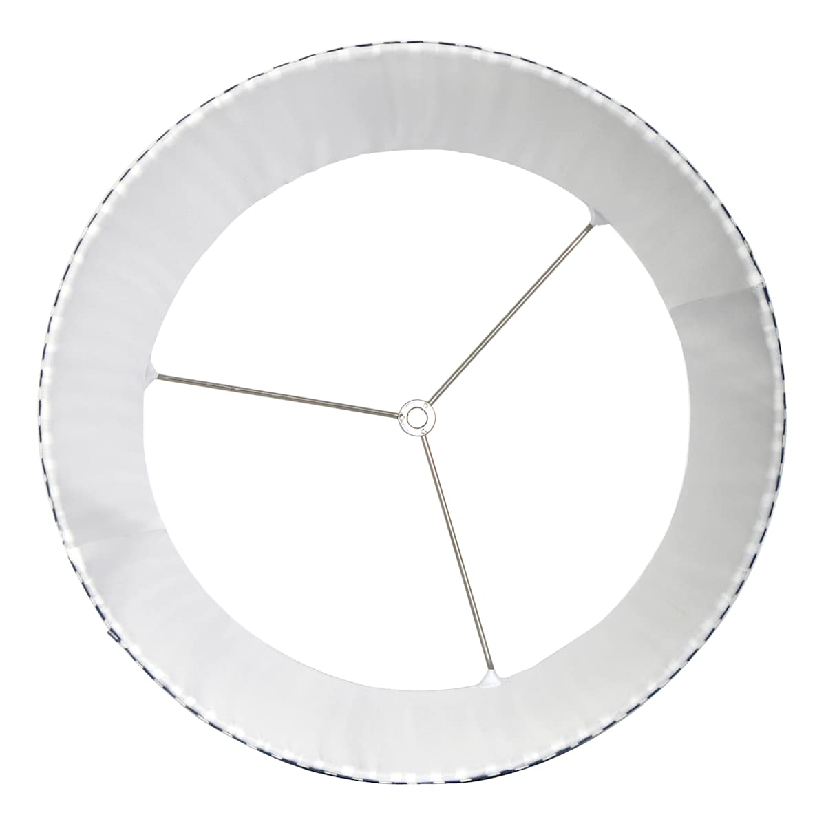 At Home Navy Striped Pleated Medium Lamp Shade 13x15x10