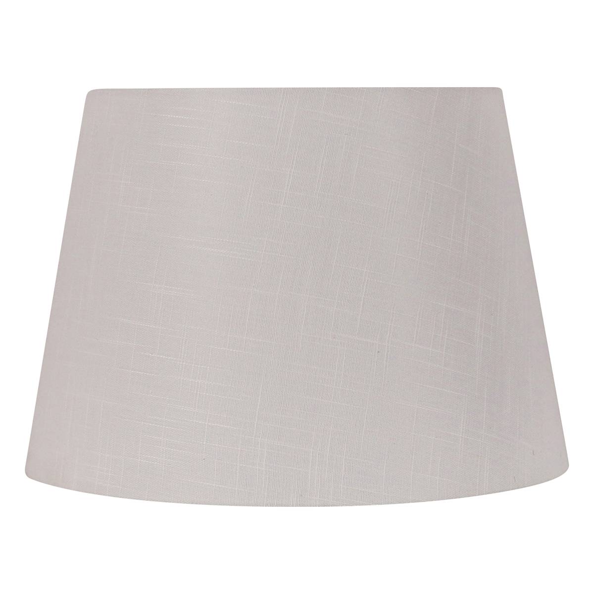 At Home Off-White Tapered Drum Large Table Lamp Shade 13x17x12