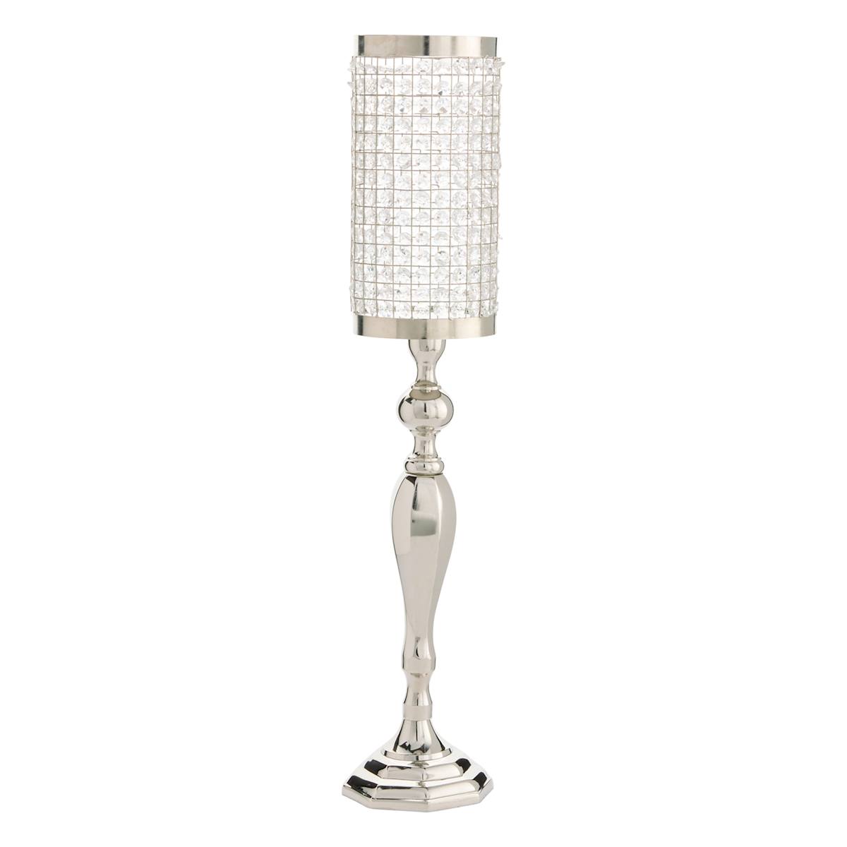 At Home Oversized Crystal Cylinder Candle Holder 33"