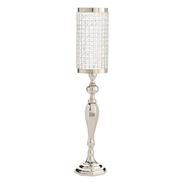 at home Oversized Crystal Cylinder Candle Holder 33"