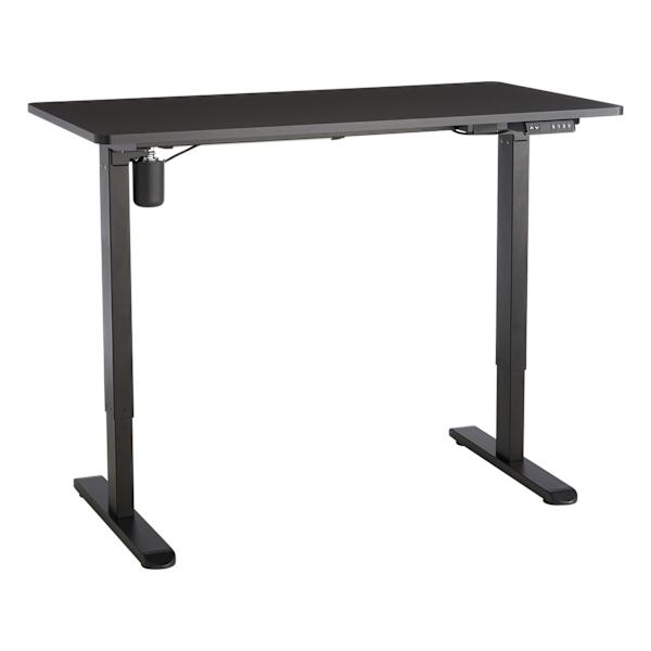 at home Owen wood & Metal Adjustable Office Desk Black