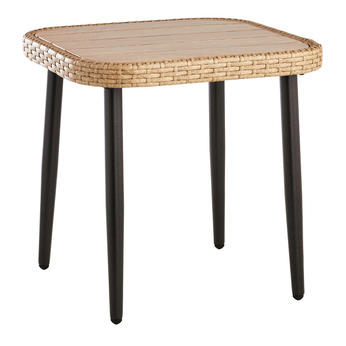 At Home Paloma Patio Side Table With Rustic Grey Top