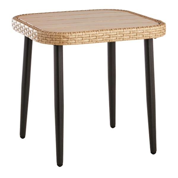 at home Paloma Patio Side Table with Rustic Grey Top