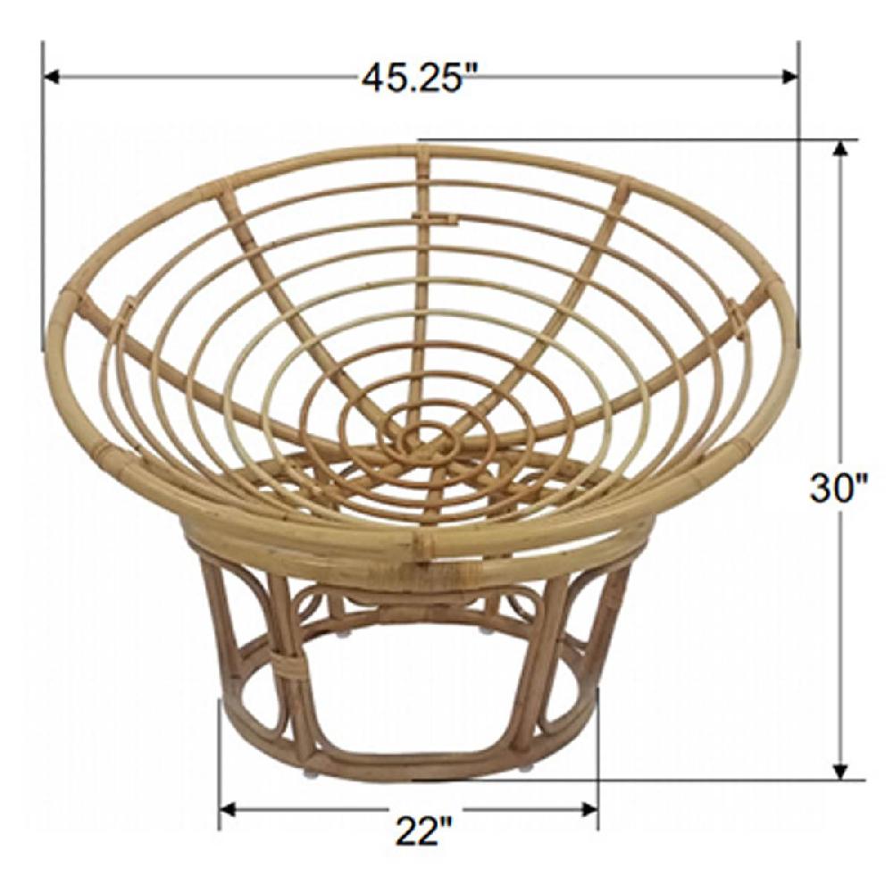 At Home Papasan Bowl Chair (Papasan Chair Base Sold Separately)