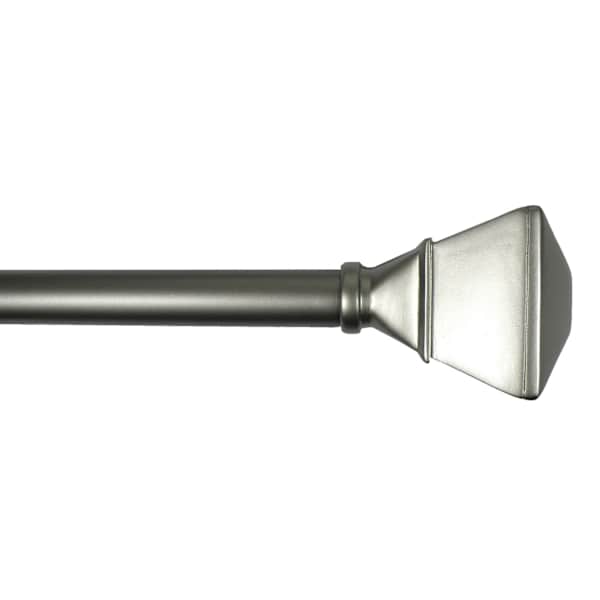 at home Parker 3/4" Pewter Trumpet Curtain Rod 28-48"