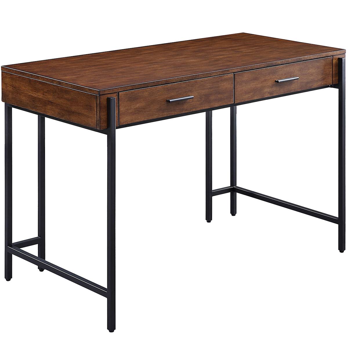 At Home Parkview Wood & Metal Writing Desk With Storage 48"
