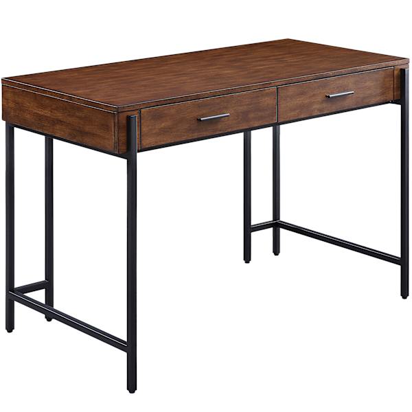 at home Parkview Wood & Metal Writing Desk with Storage 48"