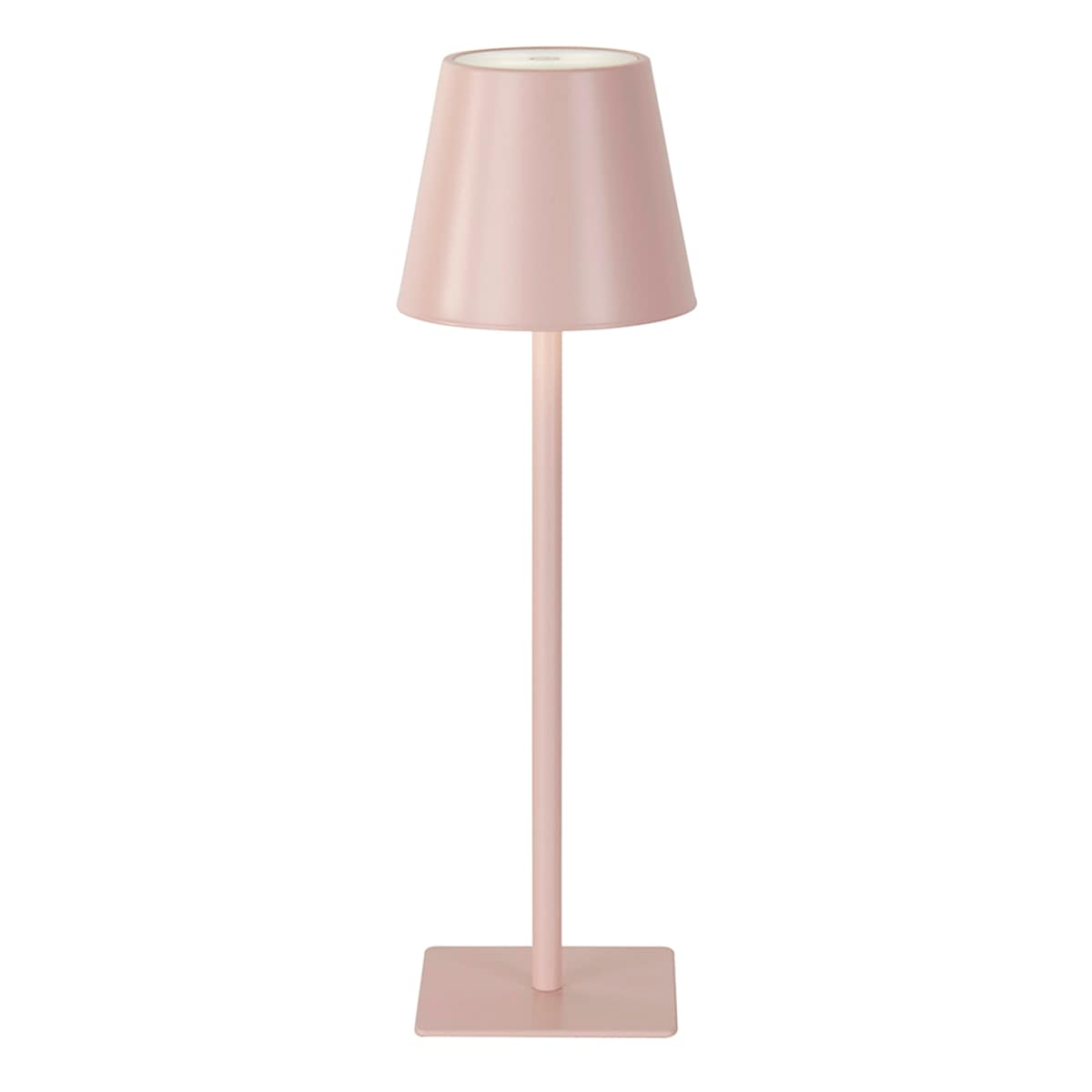 At Home Pink Indoor & Outdoor USB Rechargeable Lamp 14"