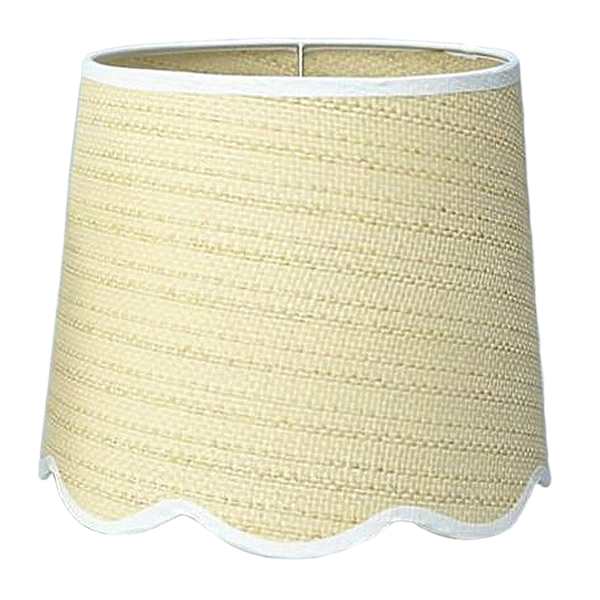 at home Providence Natural Rattan Scalloped Small Table Lamp Shade 9x11x9
