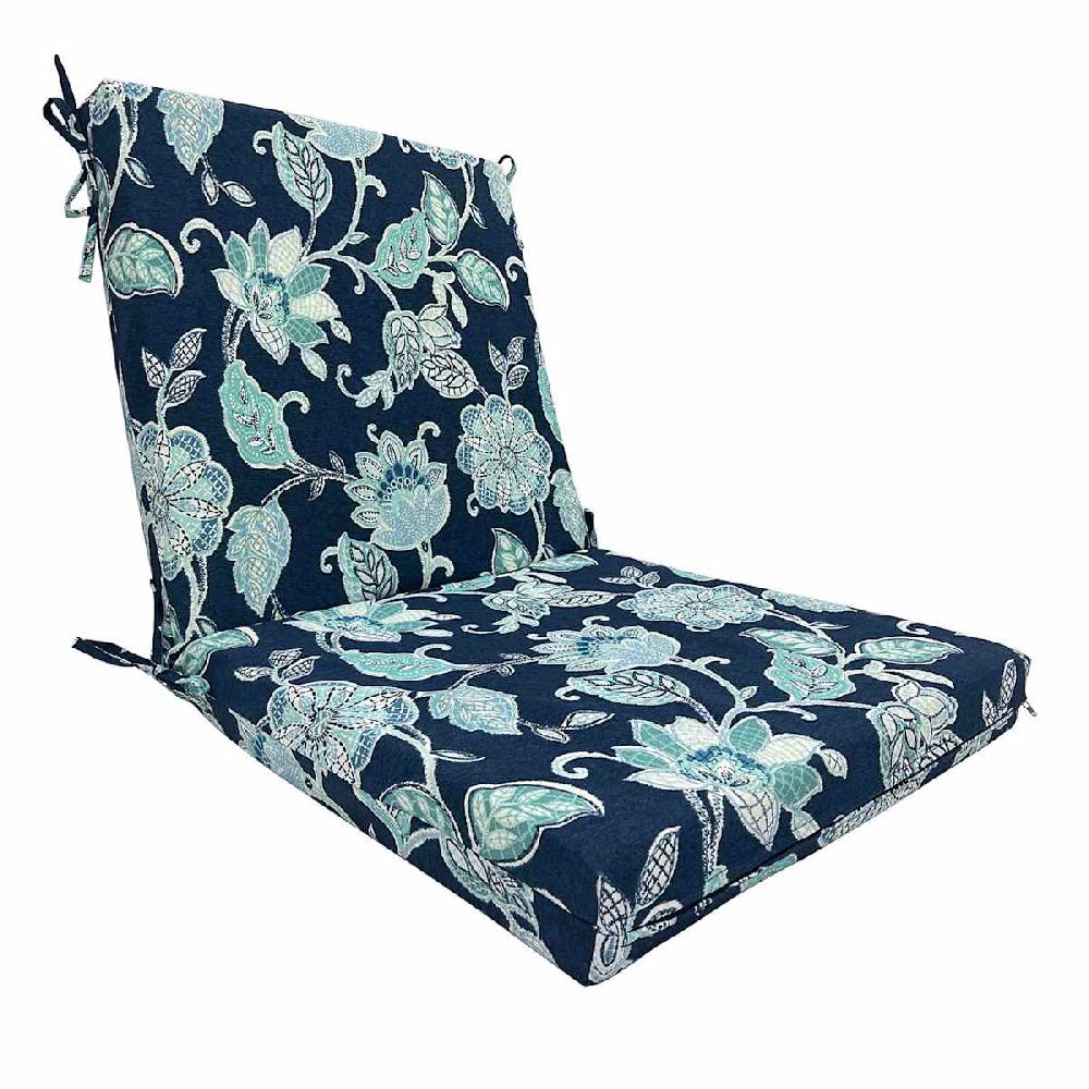 At Home Providence Positano Navy Blue Hinged Outdoor Cushion