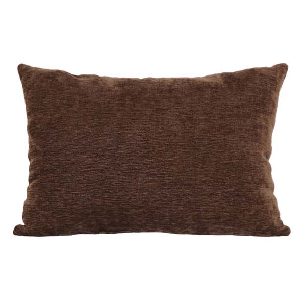 at home Reese Chocolate Chenille Throw Pillow 14x20
