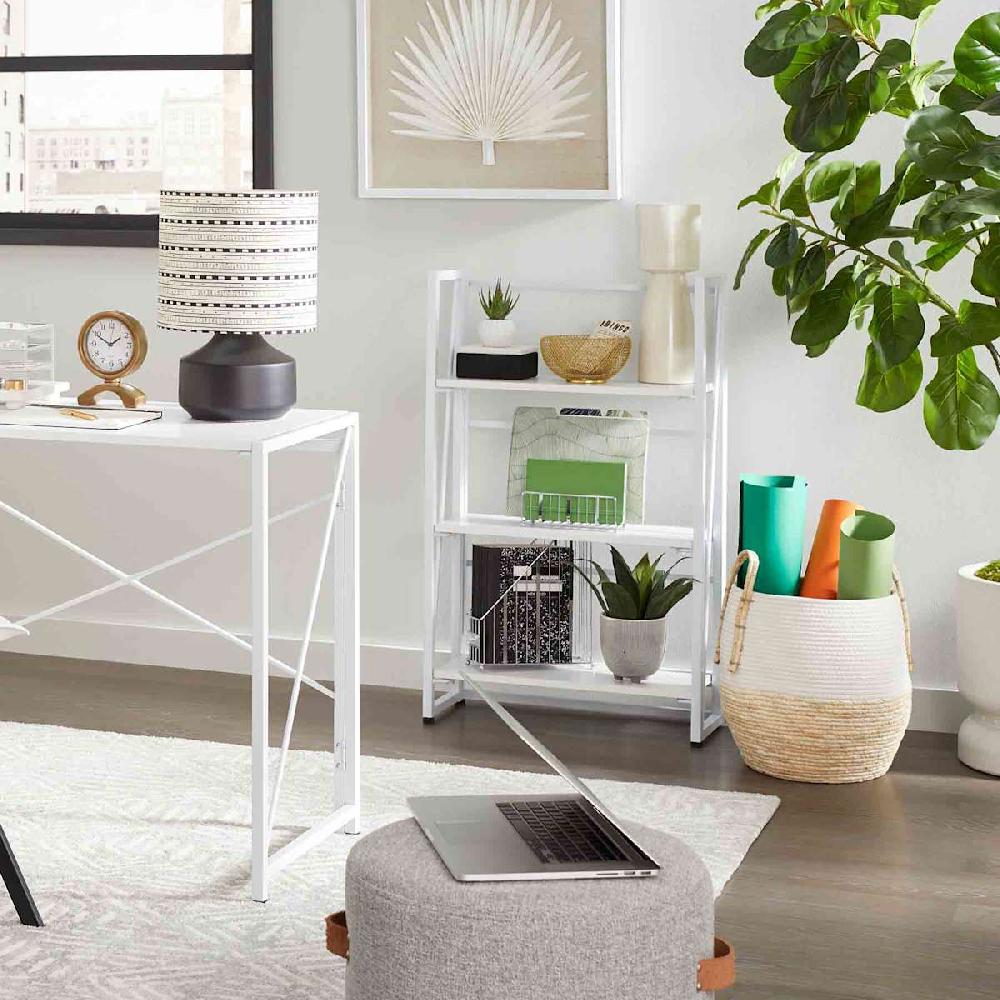 At Home Rica Textured Pouf With Faux Leather Handles Grey