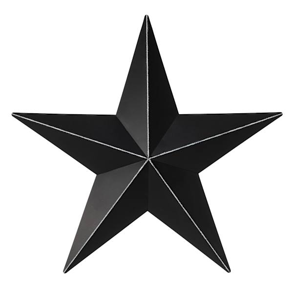 at home Rustic Black Metal Star Outdoor Wall Decor 36"
