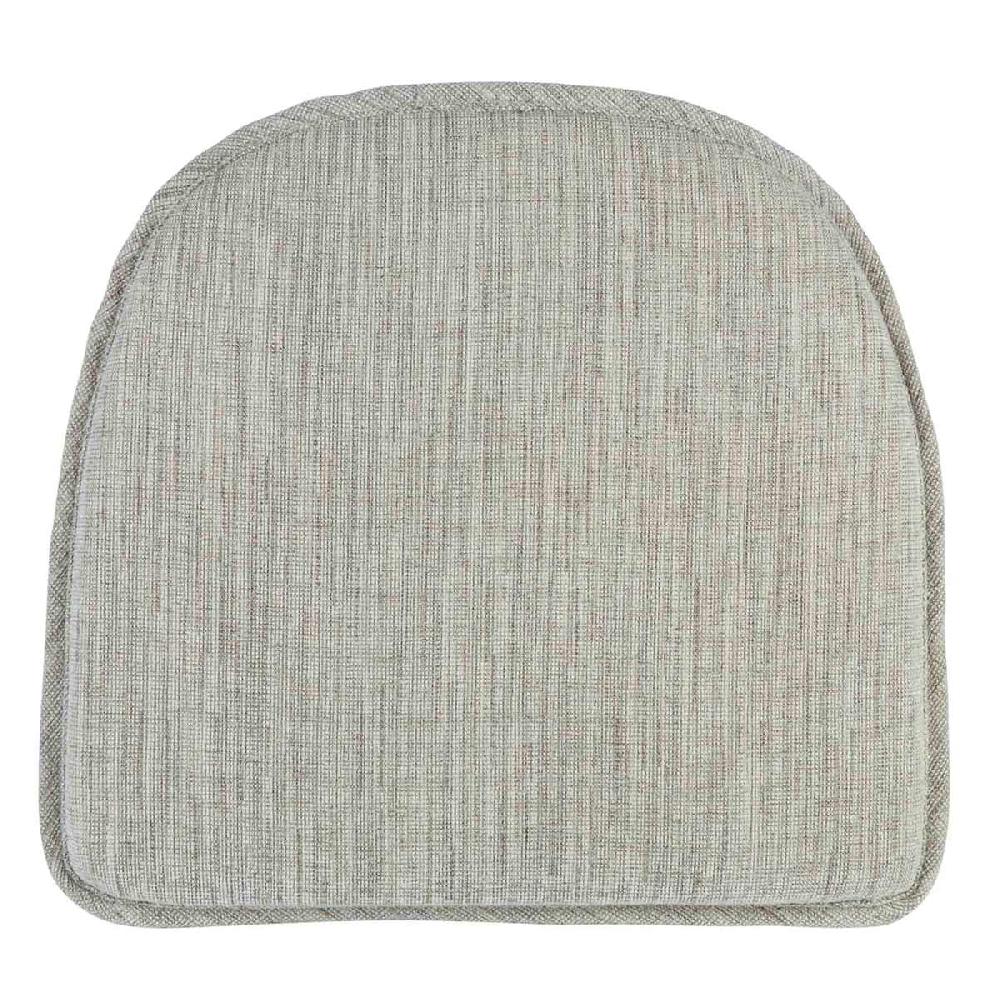 At Home Salinger Tan Gripper Dining Chair Cushion With Non Skid Material