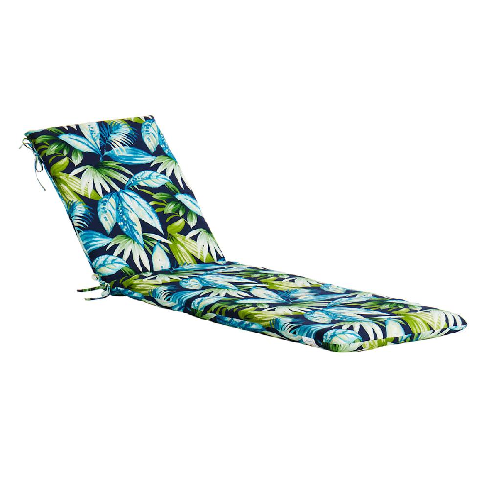 At Home Seneca Navy Blue Outdoor Chaise Lounge Cushion