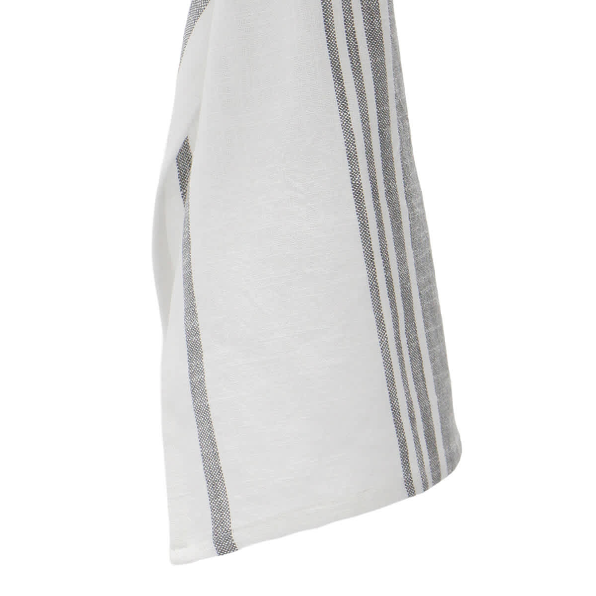 At Home Set Of 3 Grey Porter Slub Waffle Cotton Kitchen Towels