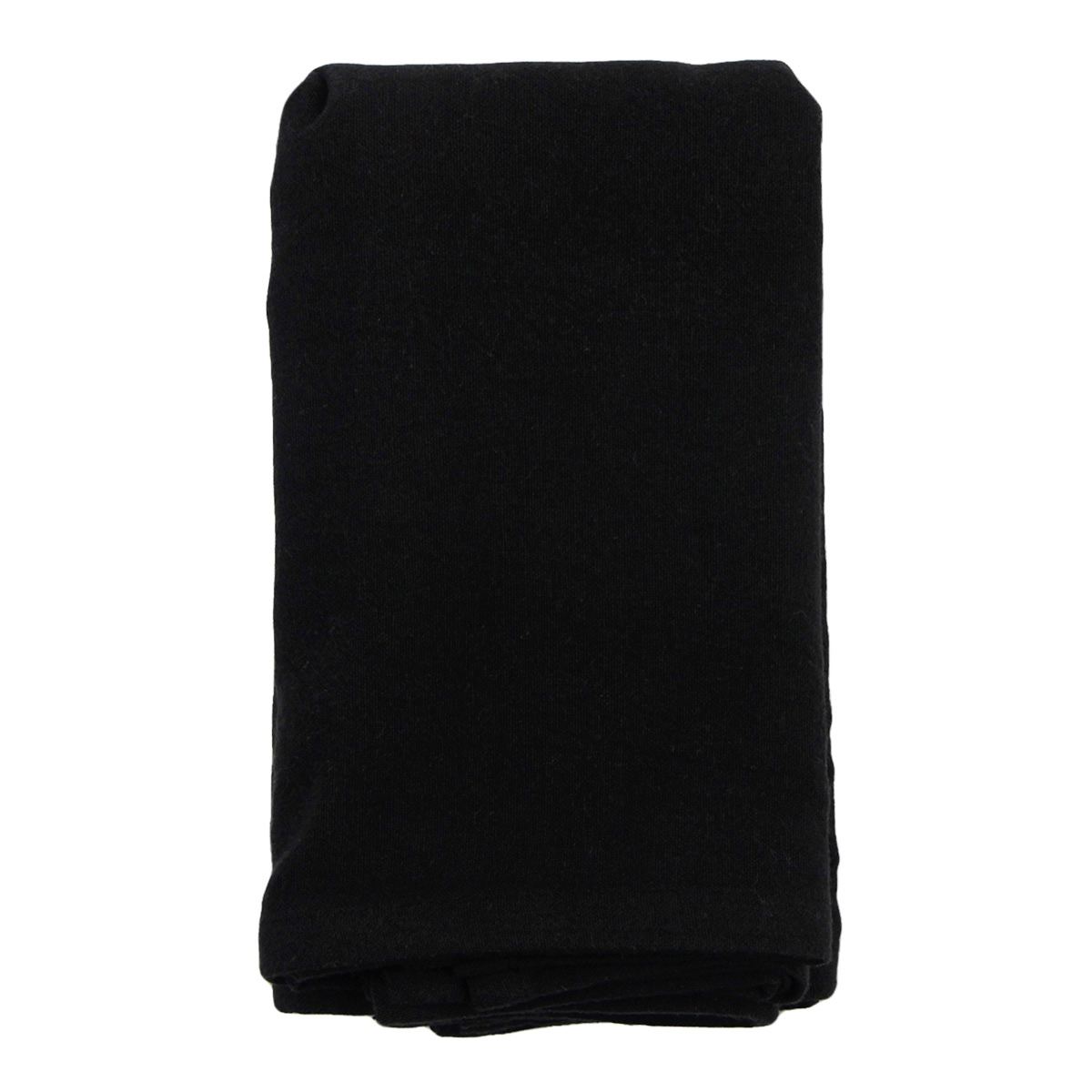 At Home Set Of 4 Black Linen-Like Cotton Napkins 18"