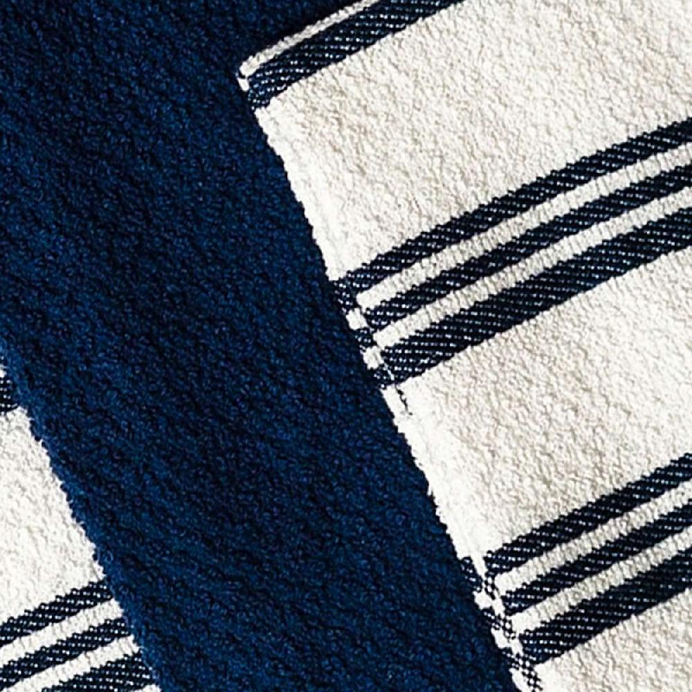 At Home Set Of 4 Blue Rockridge Terry Cotton Kitchen Towels