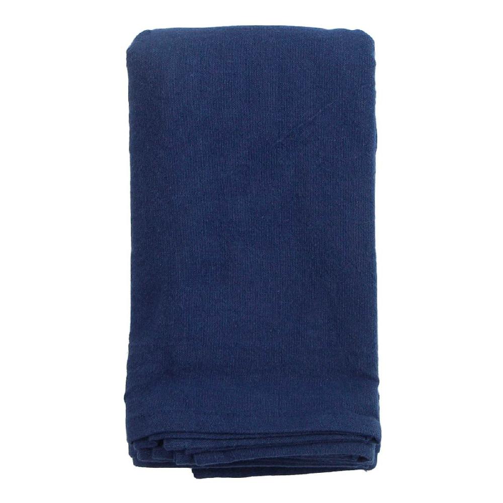 At Home Set Of 4 Navy Blue Linen-Like Cotton Napkins 18"