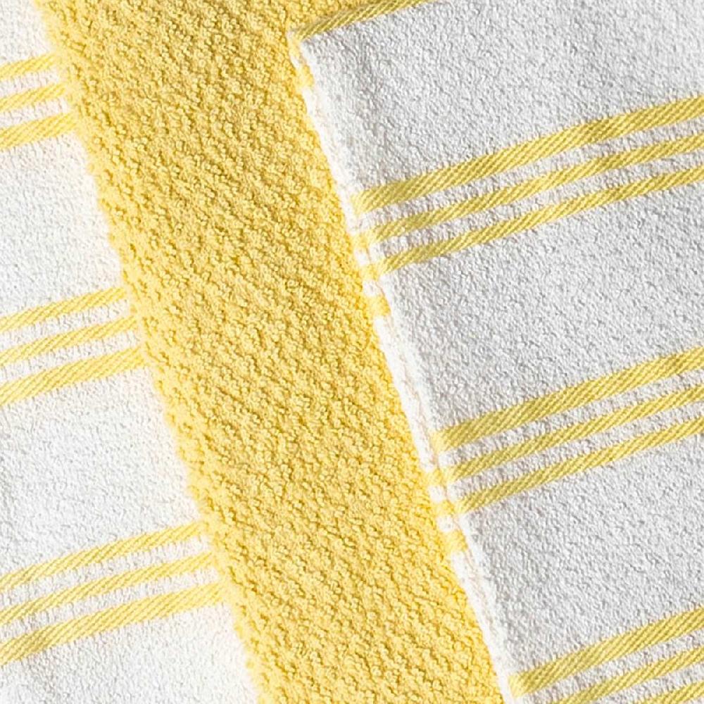 At Home Set Of 4 Yellow Rockridge Terry Cotton Kitchen Towels