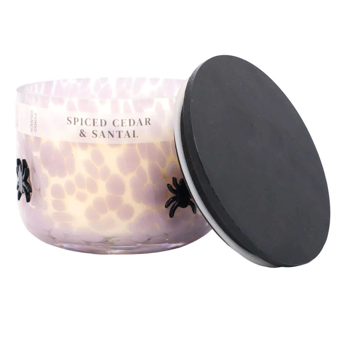 At Home Spiced Cedar & Santal Scented Spider Icon Jar Candle 12oz
