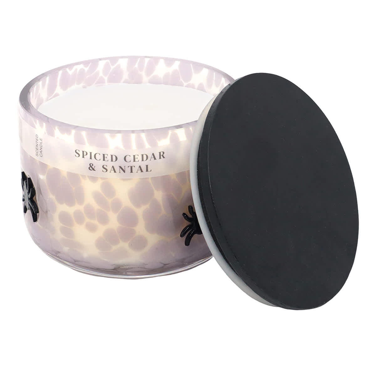 At Home Spiced Cedar & Santal Scented Spider Icon Jar Candle 12oz