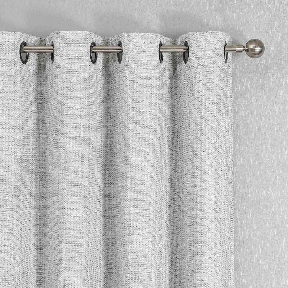 At Home Sun Shield Grey Blackout Grommet Curtain Panel 95"