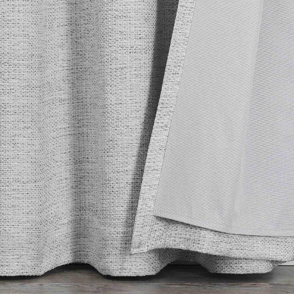 At Home Sun Shield Grey Blackout Grommet Curtain Panel 95"