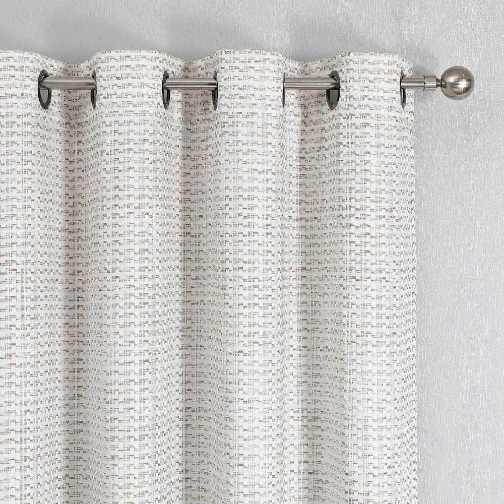 At Home Sun Shield Linen Blackout Grommet Curtain Panel 84"