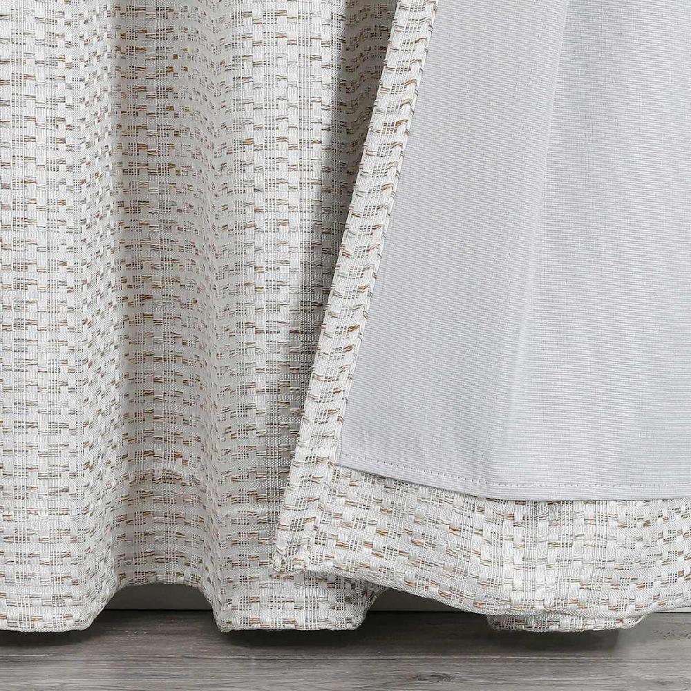 At Home Sun Shield Linen Blackout Grommet Curtain Panel 84"