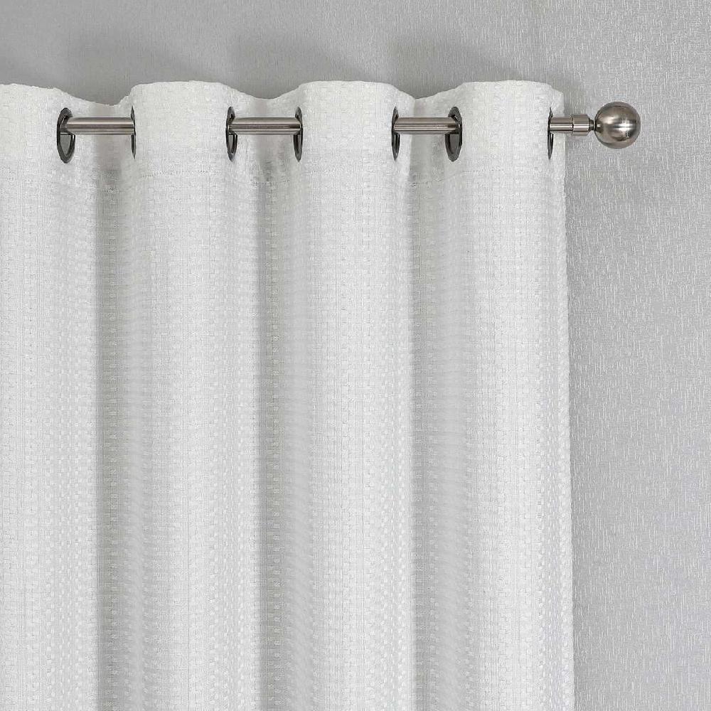 At Home Sun Shield White Blackout Grommet Curtain Panel 95"