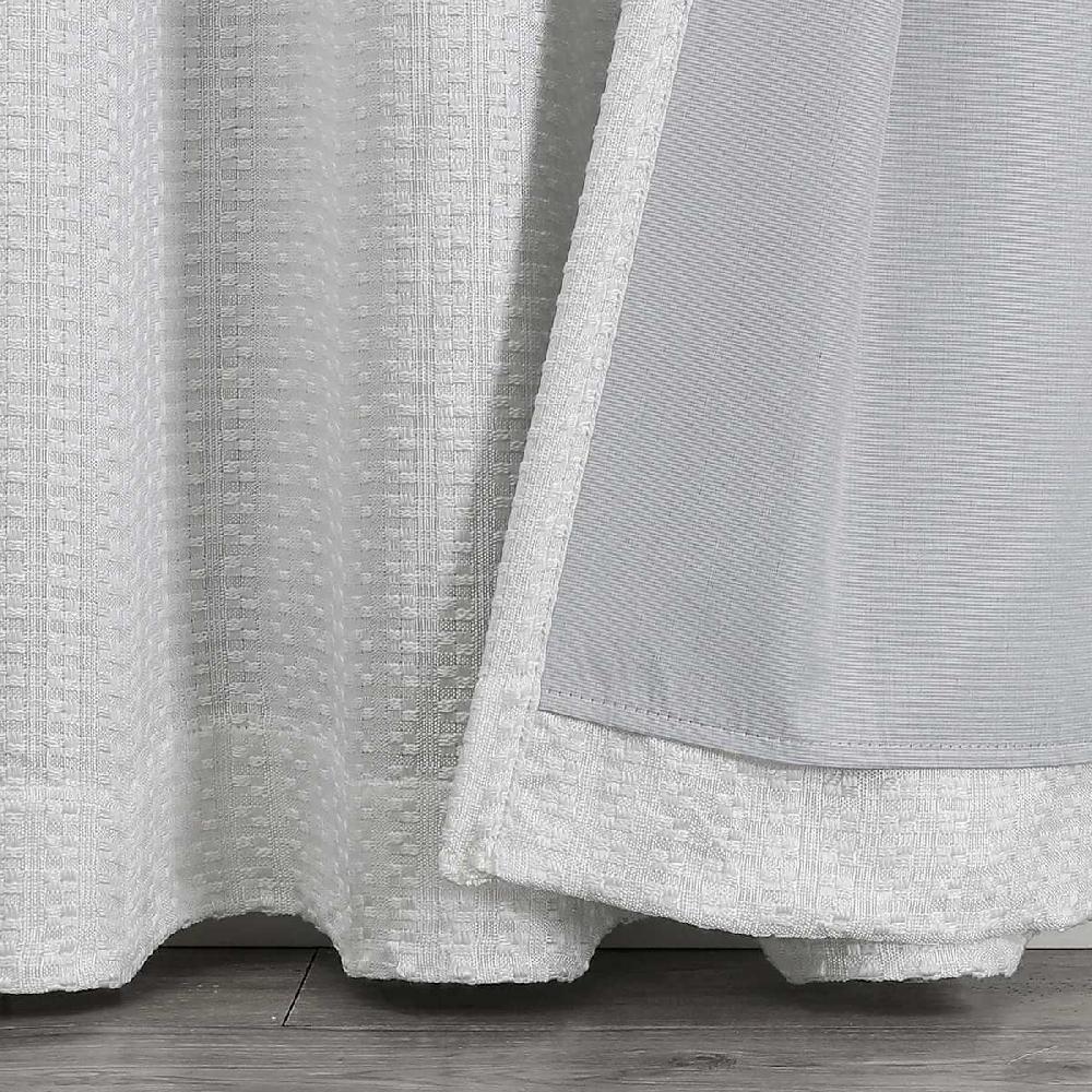 At Home Sun Shield White Blackout Grommet Curtain Panel 95"