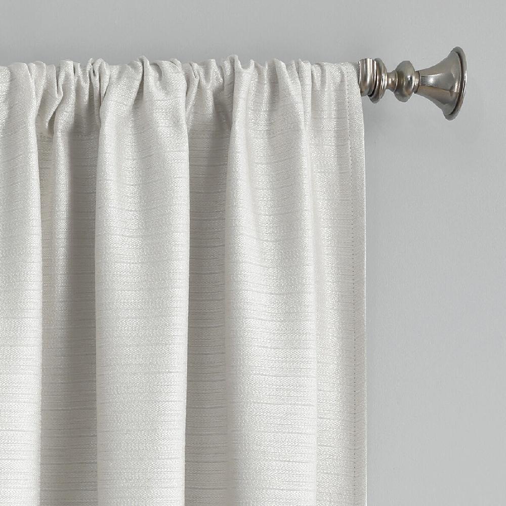 At Home Sun Zero Pearl Thermal Lined Blackout Curtain Panel 84"