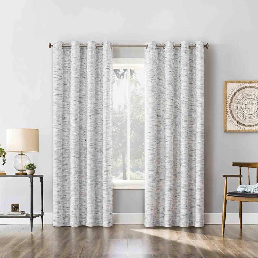 At Home Sun Zero White Extreme Blackout Grommet Curtain Panel 84"