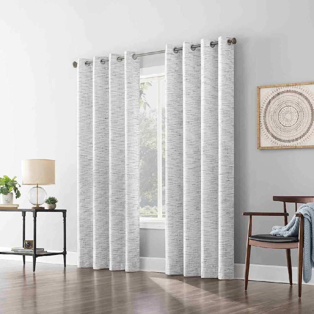 At Home Sun Zero White Extreme Blackout Grommet Curtain Panel 84"