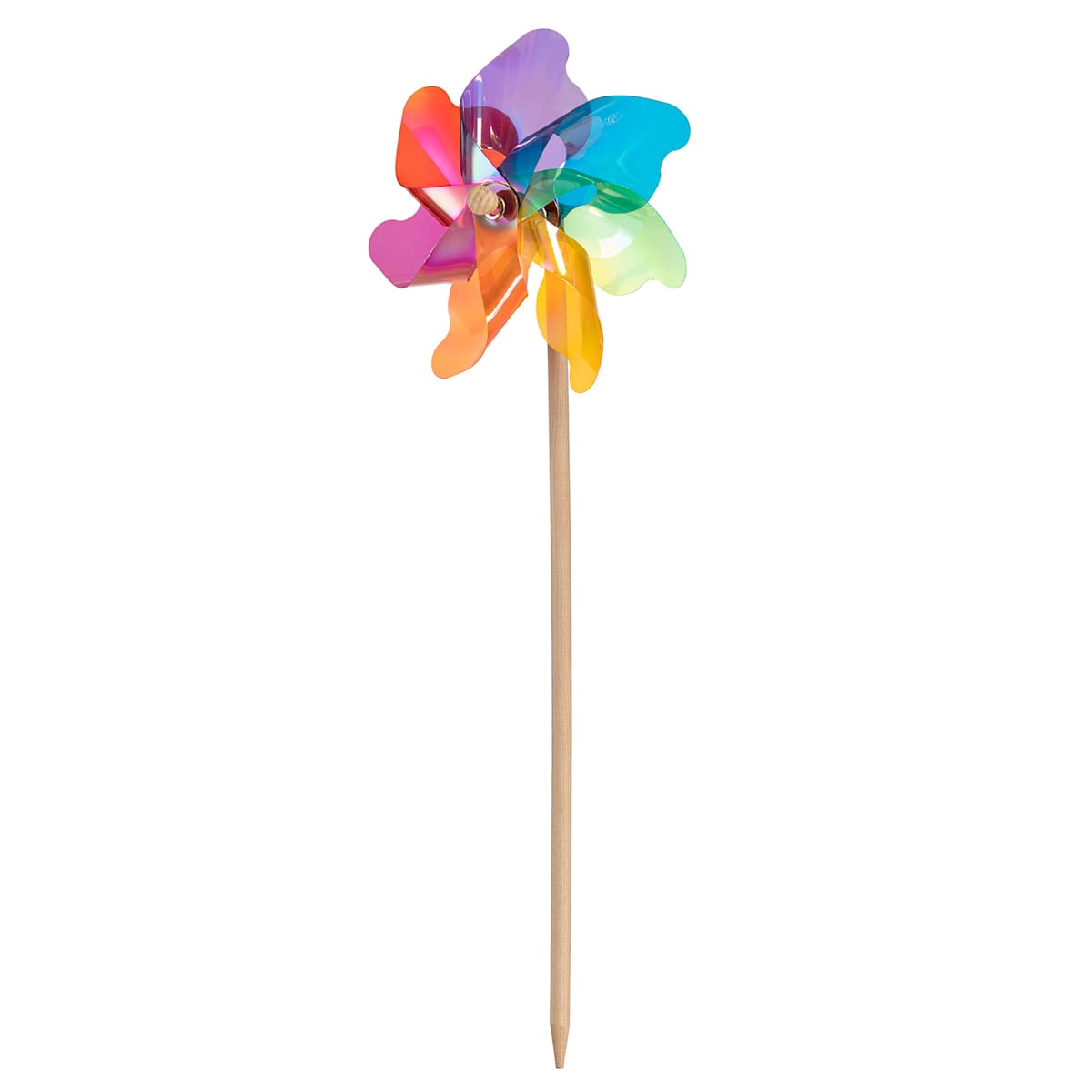 At Home Sunny Club Iridescent Multicolor Whirligig 19"